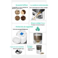 Comedero Automático para Mascotas Dispensador de Alimentos Programado de 4 Litros para Perros y Gatos Diseño con Escalera de 45° Alimentación Doble Comedero WiFi para Gatos Controlado por APP Almacenamiento de Alimentos Tamaño Pequeño/Mediano - details 10