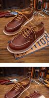 Zapatos de cuero de vaca puro de gama alta casual suela suave suela gruesa - details 12