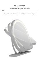 Espejo de Maquillaje LED Geométrico Semi-Circular Luz de Tres Colores Intelligente - details 11