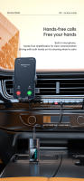 Transmisor y receptor de Audio con Bluetooth 5,4 para coche, adaptador inalámbrico AUX LED de 3,5mm, compatible con tarjeta TF para TV, PC, Kit de auriculares con micrófono - details 5