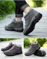 Botas de invierno cálidas de algodón para mujer, zapatos deportivos para exteriores, botas de nieve antideslizantes, botines de nieve antifrío para senderismo para mujer - details 12