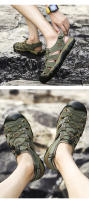 Sandalias deportivas de verano para hombre, sandalias para senderismo al aire libre, punta cerrada, cuero, atléticas, cómodas, para caminar, sandalias de playa, zapatos de agua - details 10
