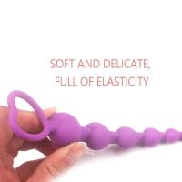 Leten Nuevo 2022 Enchufe Anal de Silicona Suave con Cuentas de Corazón Estimulador de Punto G-Spot - details 1