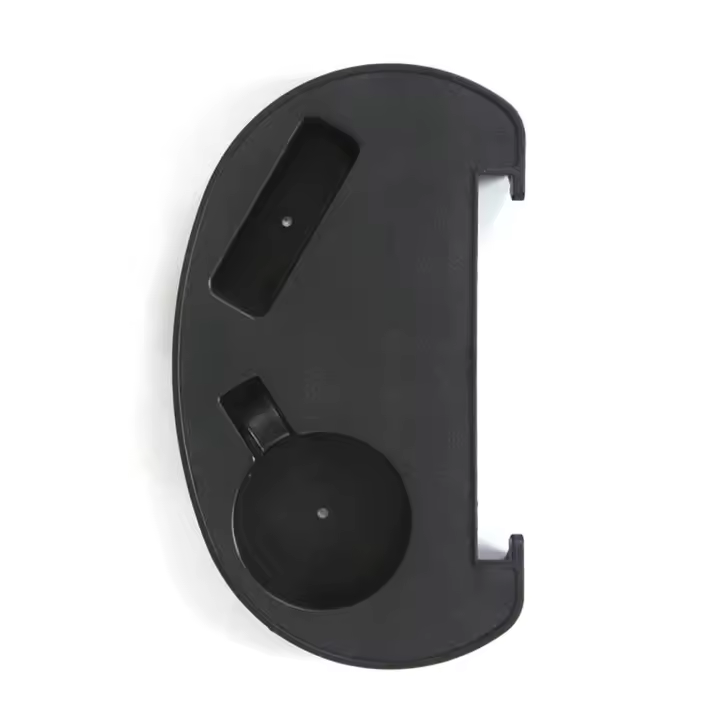 Silla plegable reclinable de 1 piezas, soporte portátil para bebidas, bandeja lateral para desayuno, color negro y caqui, portavasos para playa - 1