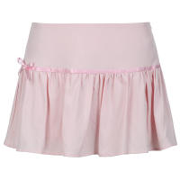 BUNO-Y2k Fairycore pliegues A-line plisado Mini falda rosa dulce coqueta estética tiro bajo faldas súper cortas señoras lindo 2000s - details 8