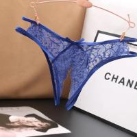 Lencería Sexy para mujer, bragas transparentes con abertura en la entrepierna, tangas con lazo sólido, ropa interior de encaje - details 6