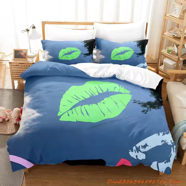 Juego de Ropa de Cama 3D para Adultos Tamaño Cama de Rey, Sra. y Twin Funda de Edredón, Sábana de 3D Habitación de Dormitorio para Niños y Adultos - 1