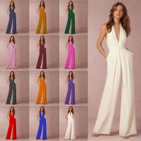 2025 Nueva Europa Y Los Estados Unidos Vestido De Banquete De Las Mujeres Mono Sexy Cuello Pantalones Femeninos - details 1