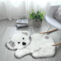 Alfombra mullida con forma de Animal Koala de dibujos animados, colchón, sala de estar, estudio, dormitorio, sofá, alfombra Artificial, 60x90cm - details 0