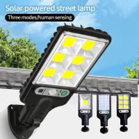 Lámpara Solar Led de pared para exteriores, iluminación de seguridad con 3 modos, Sensor de movimiento, impermeable, para camino de Patio y jardín - details 0