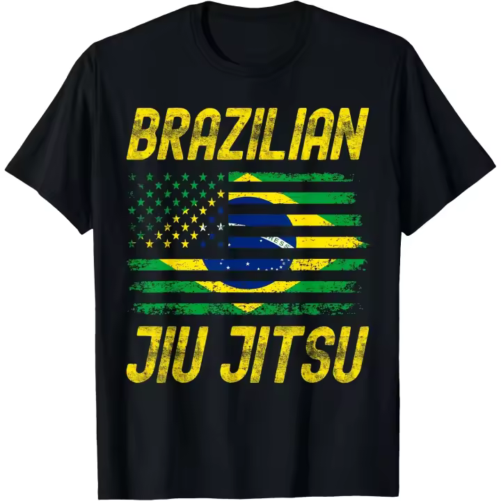 Jiu Jitsu brasileño BJJ Brasil bandera de Estados Unidos, camiseta MMA para hombre - 1