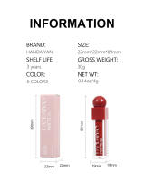 Gloss de Labios de Tubo Cuadrado Impermeable No se Desvanece, Antideslizante, Belleza para la Piel Facial - details 0