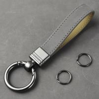 Llave de Cuero de Lujo Genuino Regalo de Negocios de Alta Calidad en Negro y Marrón - details 11