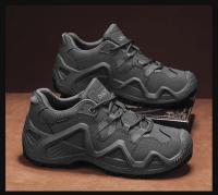 Zapatos deportivos para hombre, novedad de 2025, botas planas para correr, zapatos de senderismo antideslizantes de alta calidad, zapatos de senderismo al aire libre con suela de goma para hombre - details 18