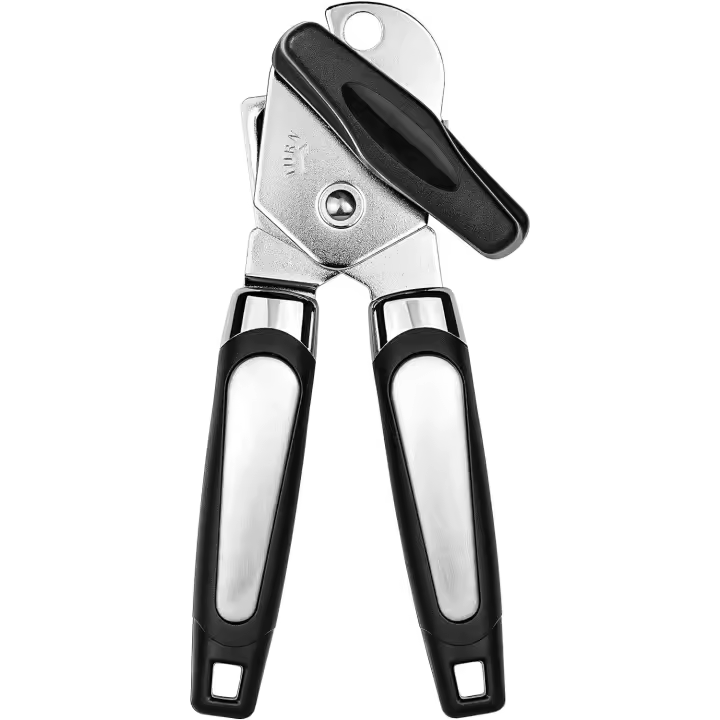 Abridor de latas Manual de acero inoxidable, herramienta de cocina perfecta, 3 en 1, Mango antideslizante - 1
