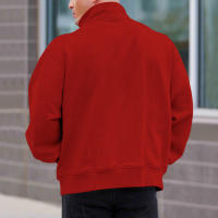 Chaqueta de color liso con cuello alto y media manga larga, para hombre - details 16