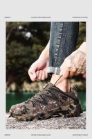 Logotipo de la marca: zapatos deportivos de alta calidad para acampar al aire libre, senderismo, camuflaje suave, zapatos casuales de moda para hombres - details 11