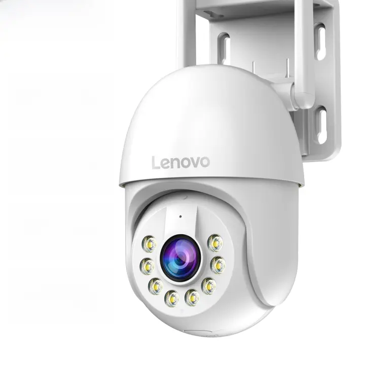 Cámara de Seguridad IP Lenovo de 3MP Zoom Digital 4X Visión Nocturna Impermeable - 1