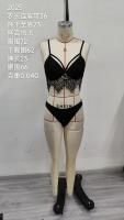 Ladies Temptation Conjunto de tirantes de sujetador de tres puntos de encaje de cuatro colores Ropa interior sexy sexy - details 1