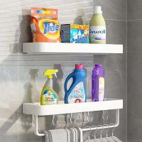 Soporte de iluminación para ducha de baño de aluminio montado en la pared, organizador blanco, soporte para esquís, soporte para cosméticos y champú - details 2