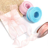 1 rollo de cintas de gasa de cola de pez de 9m, cinta de Organza Multicolor para ramo DIY, envoltura de regalo, Material de decoración para festivales de boda - details 5