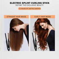 2 In 1 Hair Straightener & Curler Small Flat Iron Ceramic Hair Crimper Corrugation Short Hair Straightening Curling Styling Tool - details 7
