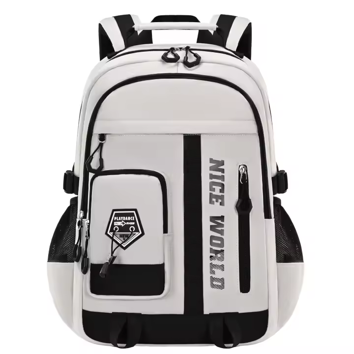 Mochila Escolar para adolescentes para niños y niñas, mochila Grande y fresco para estudiantes con muchos bolsos, mochilas para Escuela Secundaria University - 1
