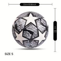 Balón De Fútbol Profesional De Cuero PU, Tamaño Estándar, Resistente Al Desgaste, Para Entretenimiento Familiar - details 0