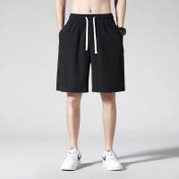 Pantalones cortos informales holgados de verano para hombre, ropa interior de entrenamiento de secado rápido, ligera, deportiva, de seda helada, a media cintura - details 1