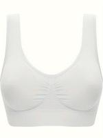Sujetadores Deportivos Inalámbricos, 3 piezas, Sujetador De Tanque Elástico Cómodo Y Transpirable, Lencería Y Ropa Interior Para mujer - details 7