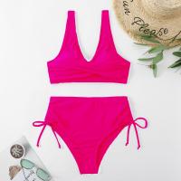 Bikini hueco con tirantes atornillados en dos partes y un nuevo bañador sexy de cintura alta - details 12