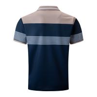 Nueva camisa POLO informal para hombre, botón con cuello en V, camiseta versátil a rayas de negocios, top - details 3