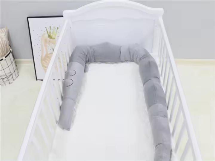Almohada de tira de colisión para cama de niños, accesorios de protección de bolsa suave para cama de bebé, 185cm - 1