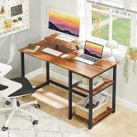Escritorio de Computadora con Estantes Reversibles Mesa de Oficina para Ahorro de Espacio - details 22