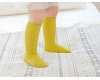 Calcetines hasta la rodilla para bebé, medias de algodón liso a rayas, largo, para niños de 0 a 3 años, 1 par - details 24