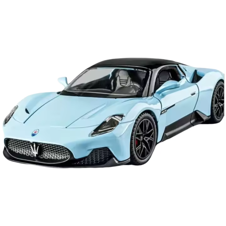Gran 1/22 Maserati MC20 deporte aleación Diecast Metal escala colección vehículo modelo sonido juguete regalo para el coche para niños - 1