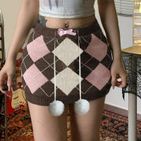 BUNO-faldas informales ajustadas de punto con lazo para mujer, minifaldas básicas ajustadas de cintura media, moda de otoño e invierno, ropa de calle para mujer 2025 - details 5