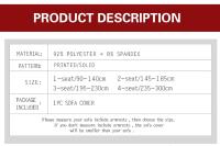 Fundas de sofá elástica en forma de L, cubierta Universal de esquina, seccional, 2 piezas，Funda de sofá，Fundas Sofa Elasticas - details 2