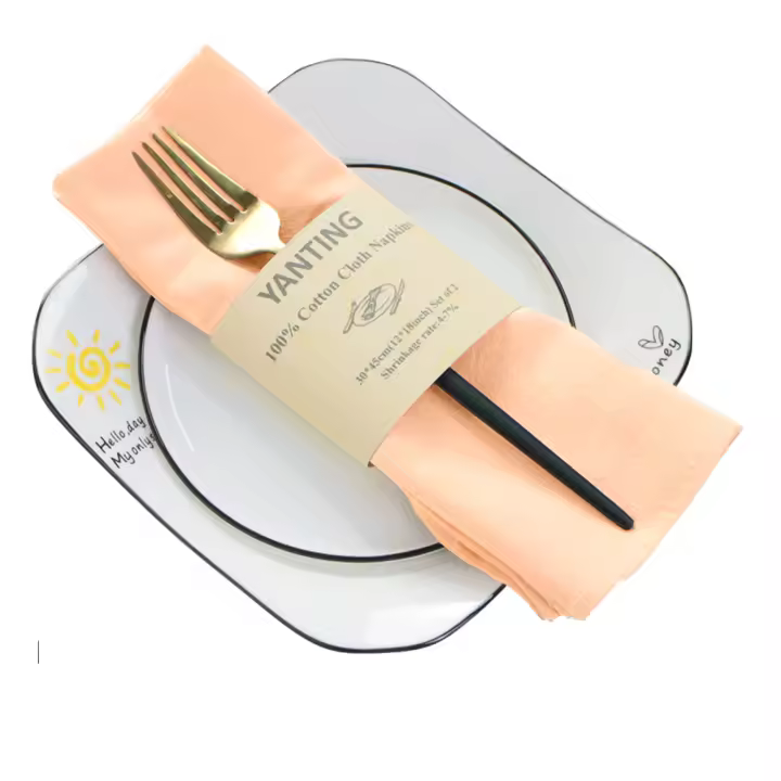 Pañuelos de Algodón Natural 6 Pcs 30x45cm Ideal para Boda, Despedida de Soltera, Mesa de Té - 1
