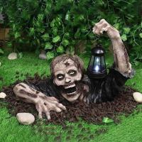 Estatua de resina artesanal, adorno de Halloween, decoraciones para Patio, jardín - details 1