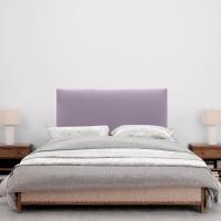 Lujo de Cama con Cabecero de Polipiel o Tela Liso 150x105cm con Patas Tela Beige - details 14