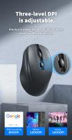 Ratón recargable con Bluetooth, inalámbrico, ergonómico, 1600dpi - details 3
