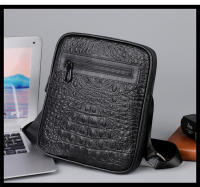 Bolso de Hombro Deportivo y de Ocio Patrón de Cocodrilo en Cuero Bolso Vertical de Moda Retro - details 3