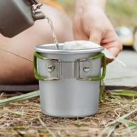 Taza de titanio para exteriores, villa turística, equipo de camping para picnic, 150ml - details 0