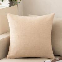 Funda de almohada de algodón y lino para sala de estar, cojín de sofá de color sólido, estilo escandinavo ins, funda de almohada de cintura de invierno - details 6