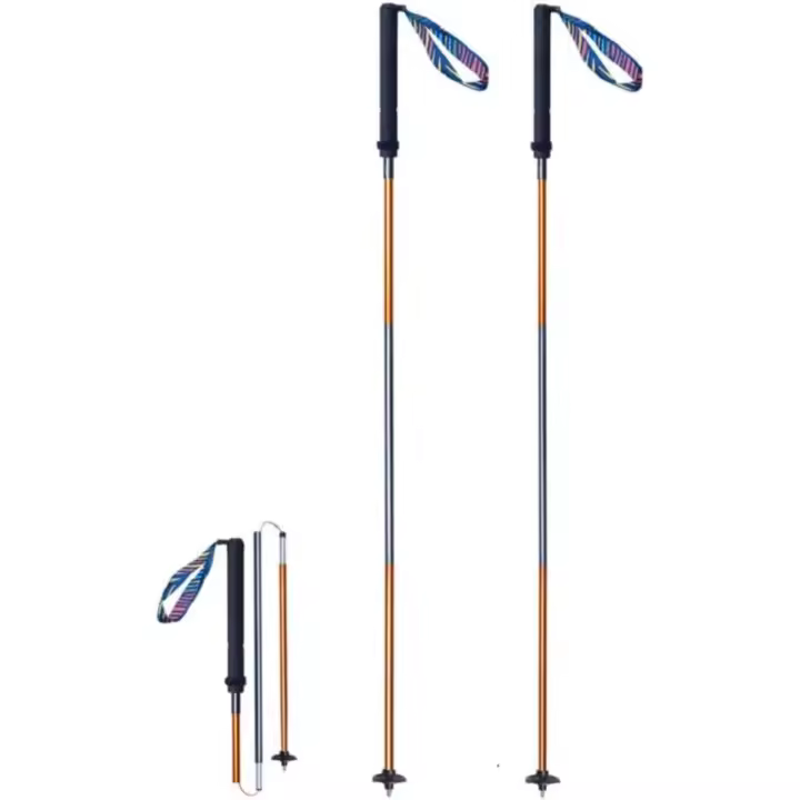 Trekking Extensibles, AONIJIE Bastones Trail, Ligeros y Plegables, Bastón de Senderismo Aluminio de 110/120 cm de Longitud para Exteriores (Glod, 120) - 1