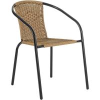 Conjunto de 2 Sillas de Jardín para Exterior |   2 Sillones de Ratán Natural y Acero para Balcón o Terraza |   Apilables |   Cómodas y resistentes | Conocimientos generales - details 22