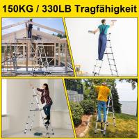 Escalera Telescópica de Aluminio de 5m Portátil, Desmontable, Antideslizante, Extensible, Multiusos, Carga de 150kg Mejoras del Hogar y Herramientas - details 20