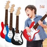 Guitarra eléctrica de 17 pulgadas para niños, instrumento Musical de 4 cuerdas, portátil, B - details 0