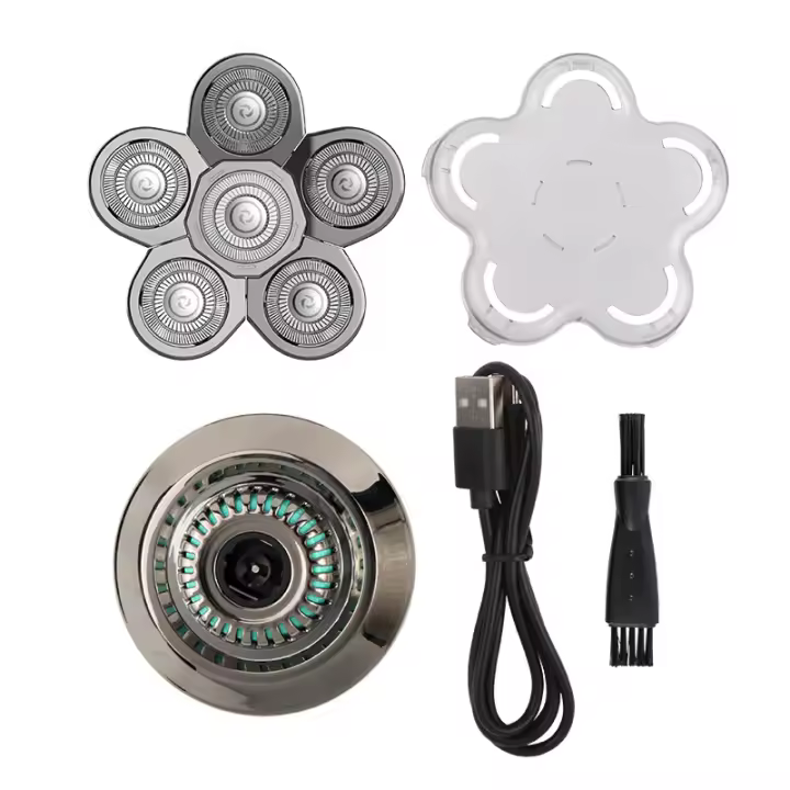 Maquinilla de afeitar eléctrica multifuncional, maquinilla de afeitar recargable para hombres, pantalla digital, cabeza calva, lavado de todo el cuerpo, cuchillo de barba, enviar novio, enviar ancianos, buen ayudante - 1